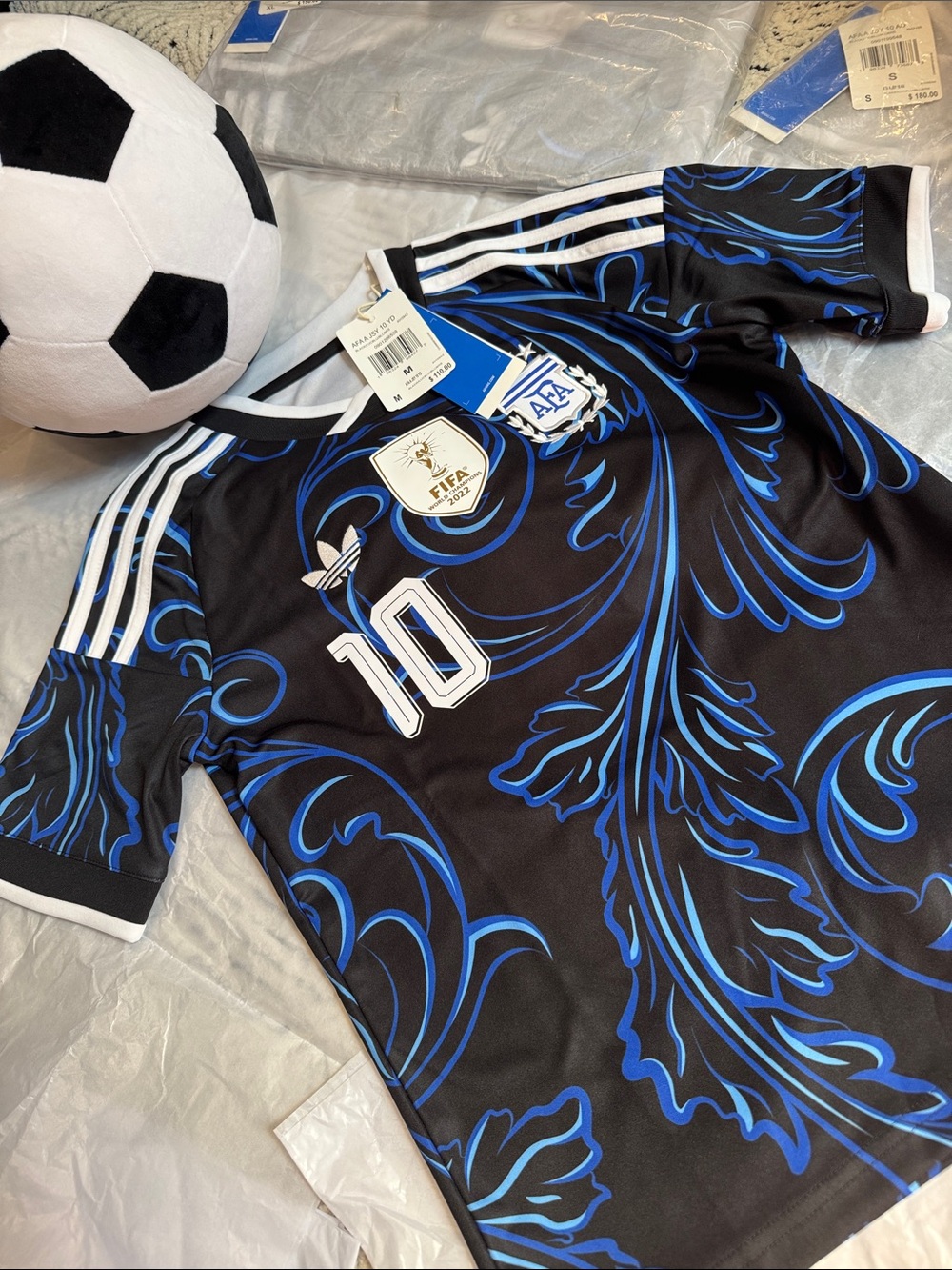 🇦🇷 Adidas Argentina Messi #10 2022 FIFA World Cup Away Jersey ⚽